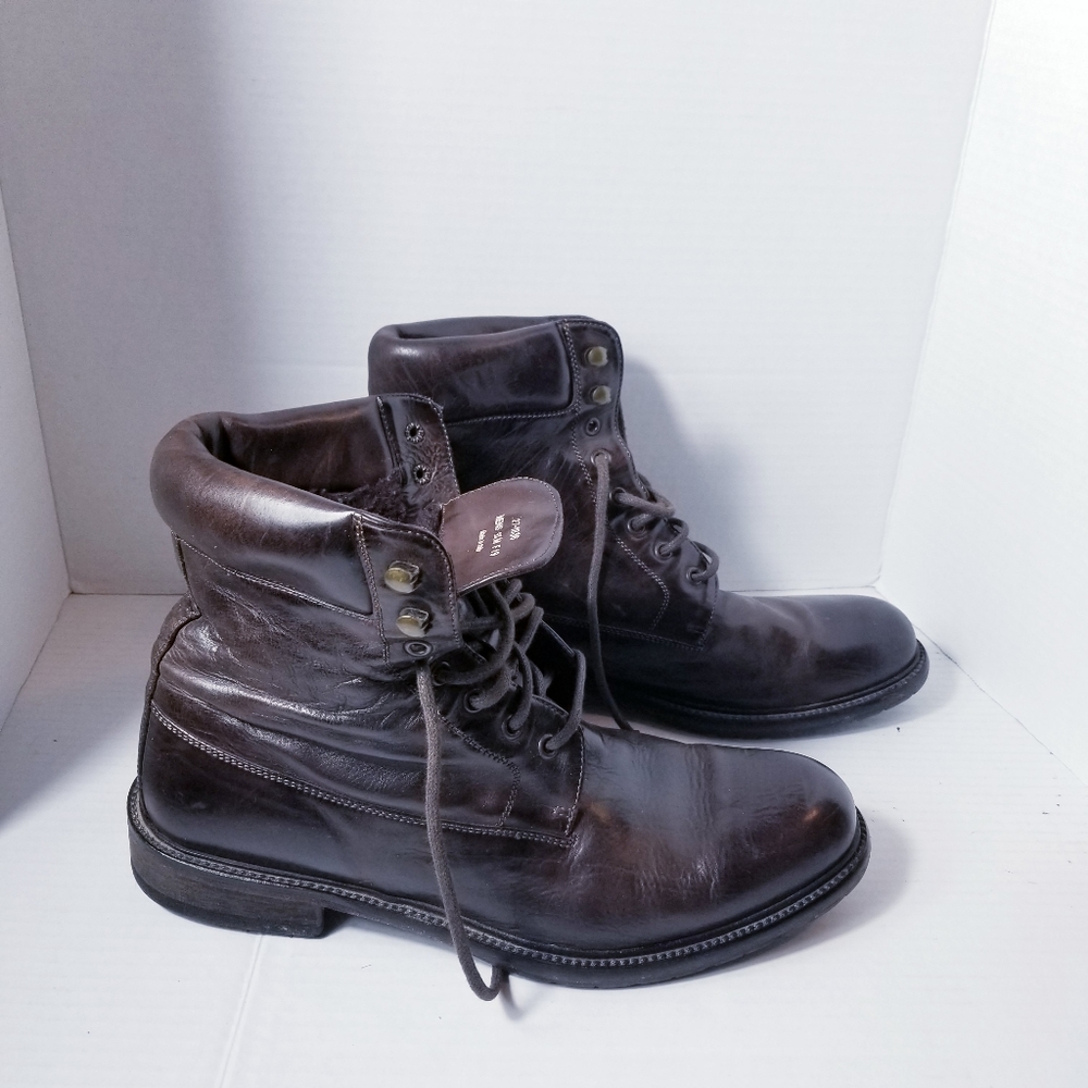 J&M 1850 MEN'S ITALY SHEARLING BOOTS SIZE 9.5